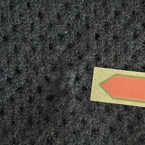 La Ligne Wool & Cashmere Snap Sleeve Meshed Sweater in Navy - Size Small-Repair - Picture 5 of 11